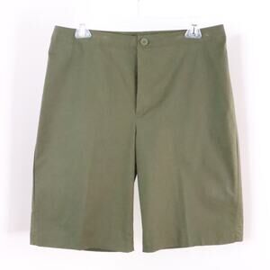 Gap Women's 12 Army Green Vintage Y2K Safari Board Bermuda High Waist Shorts
